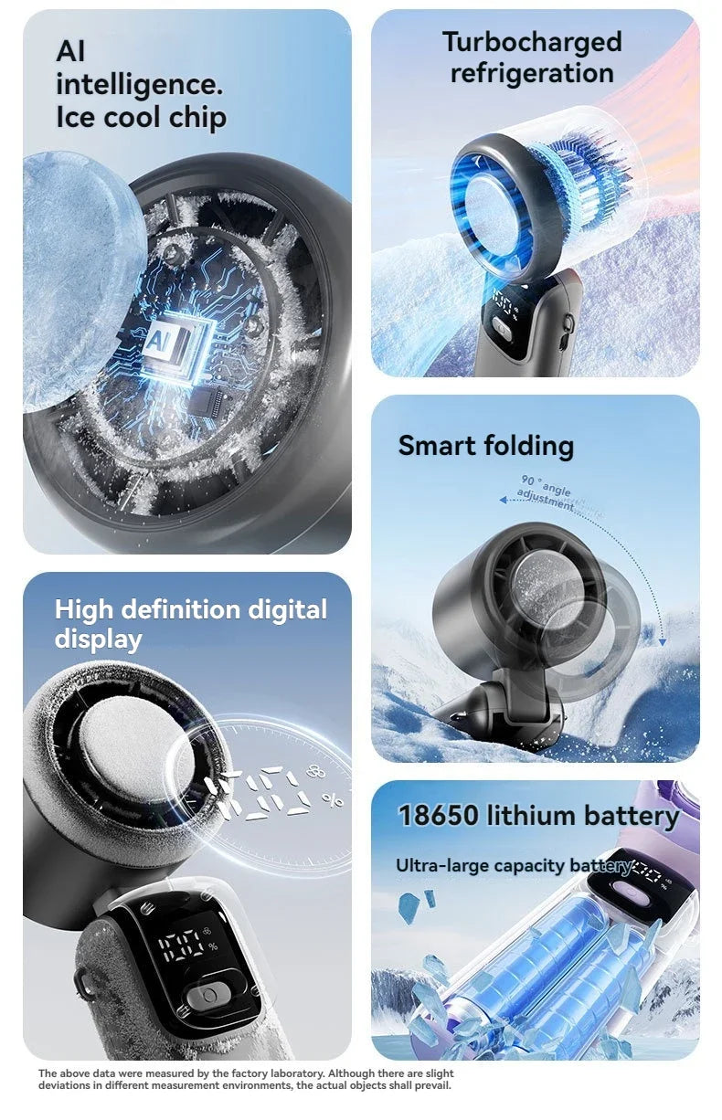 Handheld Ice Cooling Fan