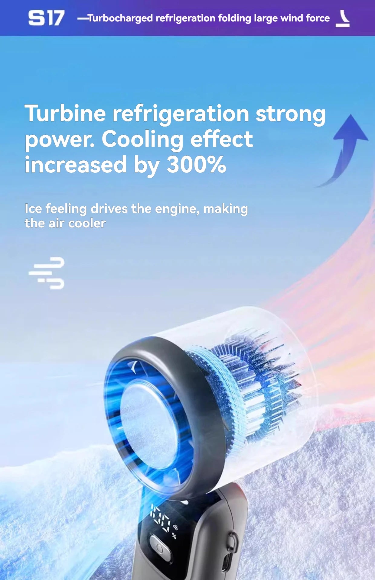 Handheld Ice Cooling Fan