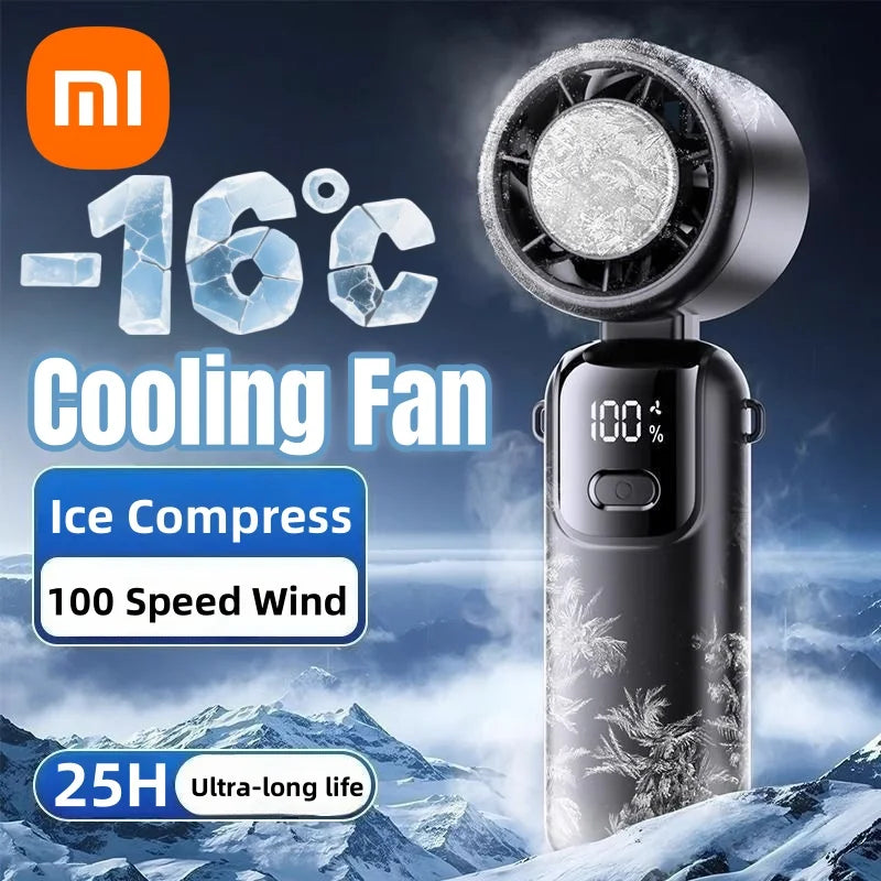 Handheld Ice Cooling Fan