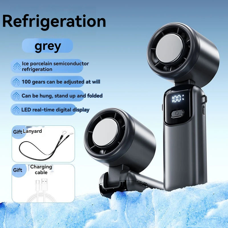 Handheld Ice Cooling Fan