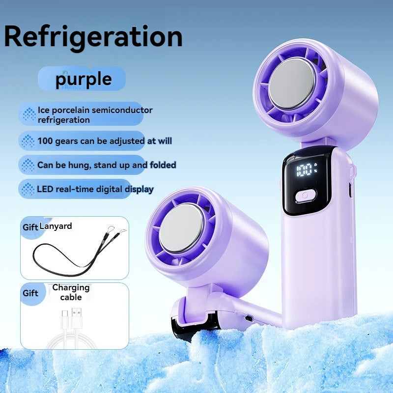 Handheld Ice Cooling Fan