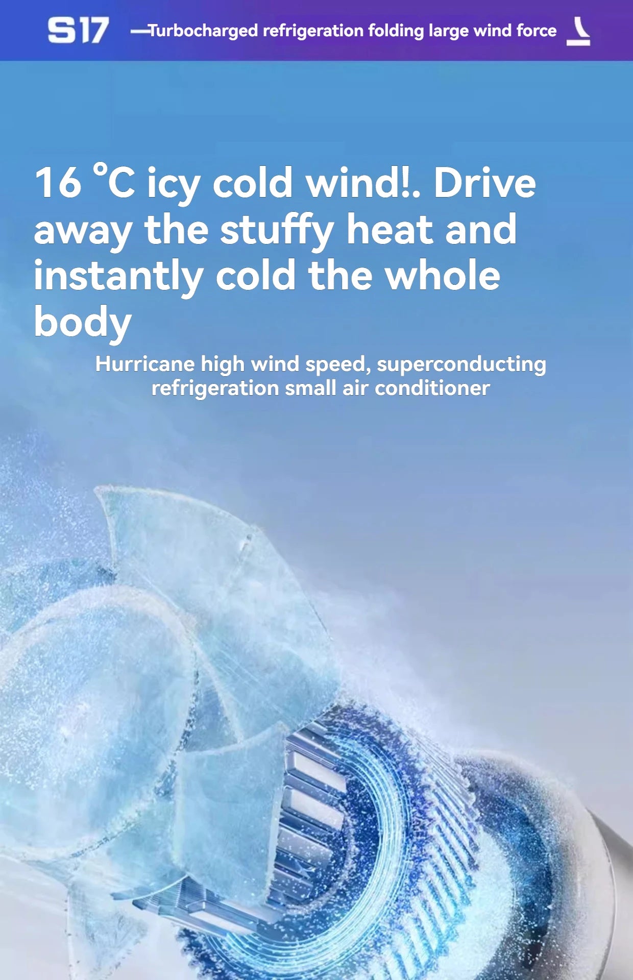 Handheld Ice Cooling Fan